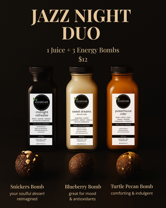 1 Juice and 3 Energy Bombs